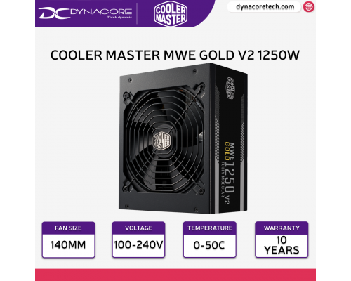 Cooler Master MWE Gold 1250 V2 1250W ATX3.0 80 Plus Gold PSU / power supply unit-4719512133880