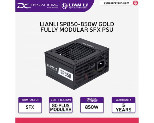 Lian Li SP850 850W 80+ Gold SFX Fully Modular Power Supply-4718466010506