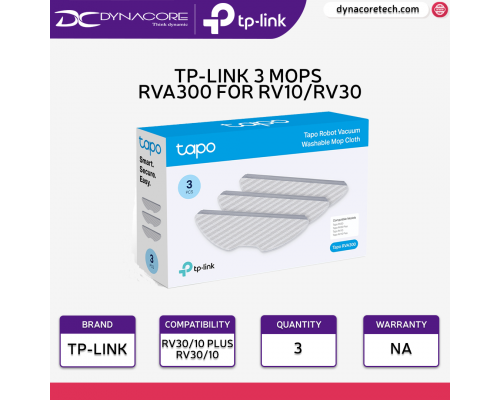 ["FREE DELIVERY"] - TP-Link Tapo RVA300 Washable Mop Cloth for Tapo RV30 & RV10 Series Robot Mops - 4895252500424
