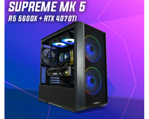 SUPREME MK 5 | R5 5600X + RTX 4070Ti - IS5600X4070Ti-WC32-V1