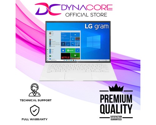 【READY-STOCK】 LG Gram 14Z90Q-G.AA54A3 White (i5-1240P | 16GB | 512GB SSD | 14"WUXGA+16:10 IPS | Intel® Iris® Xe Graphics | WIN 11 HOME) 2YEARS WARRANTY
