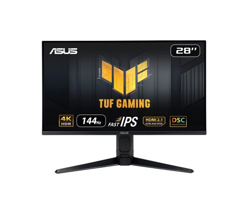 Asus TUF Gaming VG28UQL1A HDMI 2.1 Gaming Monitor, 28-inch, 4K UHD (3840 x 2160), Fast IPS, 144 Hz, 1 ms, NVIDIA G-Sync, AMD FreeSync™️, DisplayHDR™️ 400 -ASUSVG28UQL1A