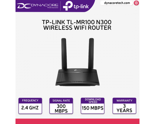 ["FREE DELIVERY"] - TP-LINK Archer TL-MR100 N300 3G/4G LTE Wireless WiFi Router (with Sim Slot) -6935364088804