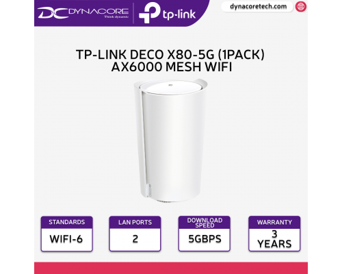 TP-Link Deco X80-5G 5G Whole Home Wi-Fi 6 Gateway - 4897098687857