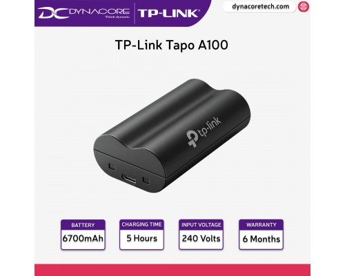 ["FREE DELIVERY"] - TP-Link Tapo A100 6700mAh Battery Pack for Tapo C420, Tapo C400, Tapo D230 - 4897098685143