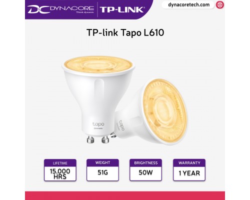 TP-link Tapo L610 Smart Wi-Fi Spotlight 2 Pack (Dimmable) - 4897098685730