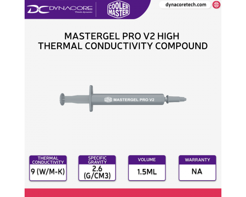 Cooler Master MasterGel Pro V2 1.5ml High Thermal Conductivity Compound  - 4719512096901