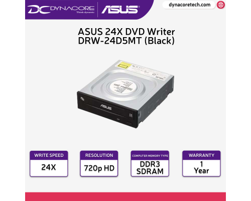 ASUS 24X DVD Writer DRW-24D5MT (Black) | Internal DVD Writer   - 4712900093919