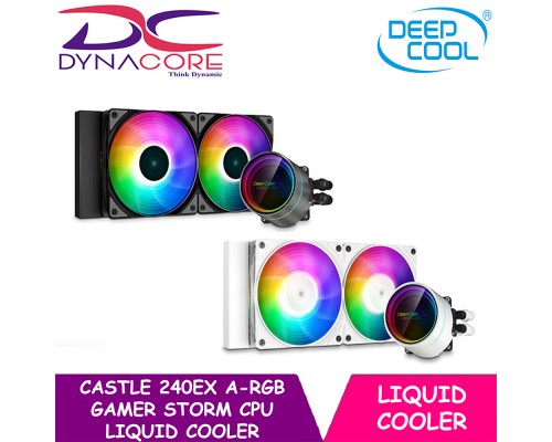 Deepcool CASTLE 240EX A-RGB GAMER STORM CPU LIQUID COOLER [Supports INTEL and AMD socket mounting, including TRX4/TR4/AM4] -6933412727279
