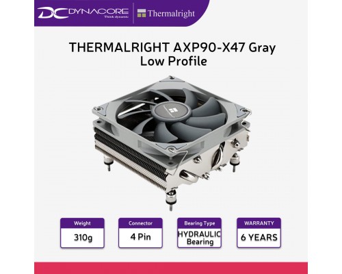 THERMALRIGHT AXP90-X47 Gray Low Profile CPU Cooler AXP90 X47 - 814256002677