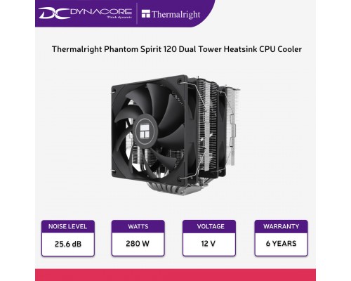 Thermalright Phantom Spirit 120 Dual Tower Heatsink CPU Cooler - 814256015424
