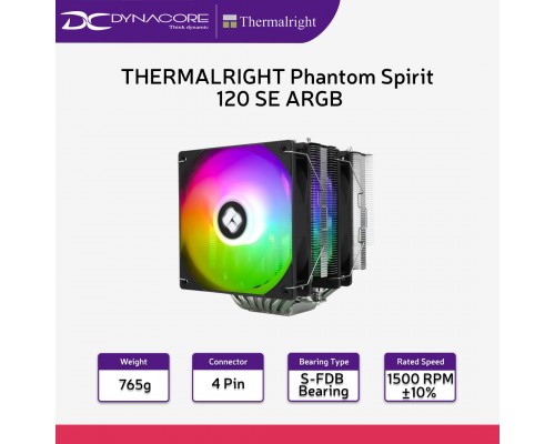 ["FREE DELIVERY"] - THERMALRIGHT Phantom Spirit 120 SE ARGB CPU Fan Cooler / Dual Tower Heatsink - 814256015578