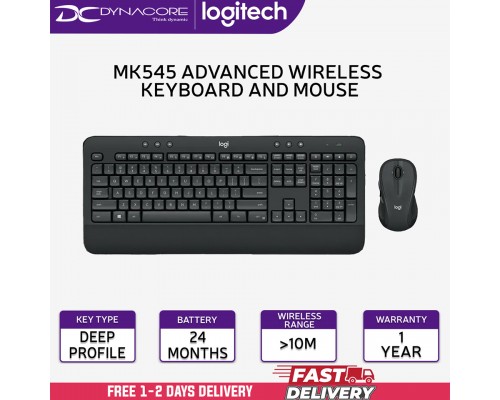 ["FREE DELIVERY"] - Logitech MK545 Advanced Wireless Keyboard and Mouse - 920-008696-097855137326