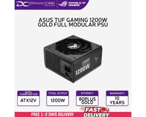 ["FREE DELIVERY"] - ASUS TUF GAMING 1200W 80+ Gold  ATX 3.0 / PCIe 5.0 Full Modular Power Supply Unit-4711081786252