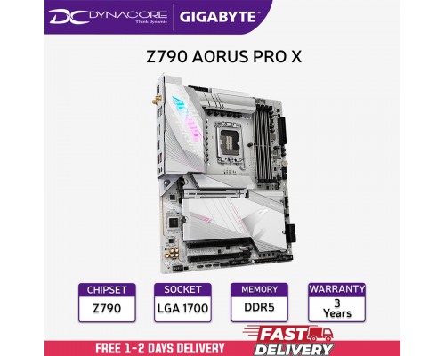 ["FREE DELIVERY"] - Gigabyte Z790 AORUS PRO X Intel LGA1700 ATX Motherboard - 4719331857608