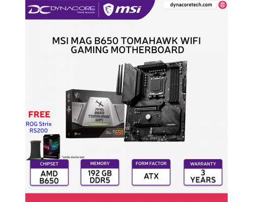 ["FREE DELIVERY"] - MSI MAG B650 TOMAHAWK WIFI Socket AM5 ATX gaming motherboard - 4711377010153
