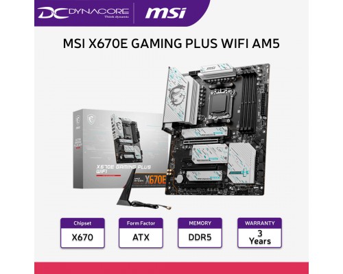 MSI X670E GAMING PLUS WIFI AM5 ATX MOTHERBOARD - 4711377170345