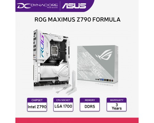 ASUS ROG Maximus Z790 Formula (Intel® 14th, 13th & 12th Gen), LGA 1700 ATX motherboard, HybridChill VRM Cooling, 20+1+2 power stages, DDR5, five M.2 slots, PCIe® 5.0, TB4 USB Type-C® port, and WiFi 7 - 4711387360972