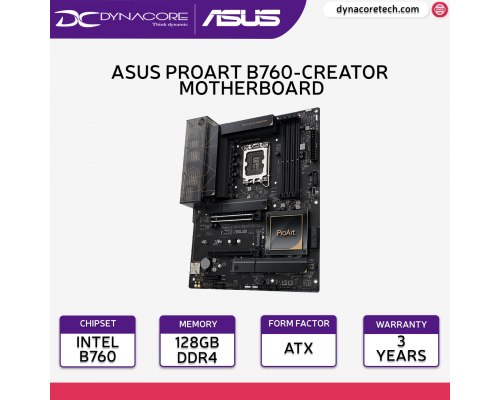 ["FREE DELIVERY"] - ASUS PROART B760-CREATOR D4 LGA 1700 ATX Motherboard 【MOBO + CPU BUNDLES AVAILABLE】 - 4711387017869