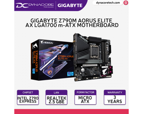 Gigabyte Z790M AORUS ELITE AX Intel LGA 1700 mATX Motherboard- 4719331850845