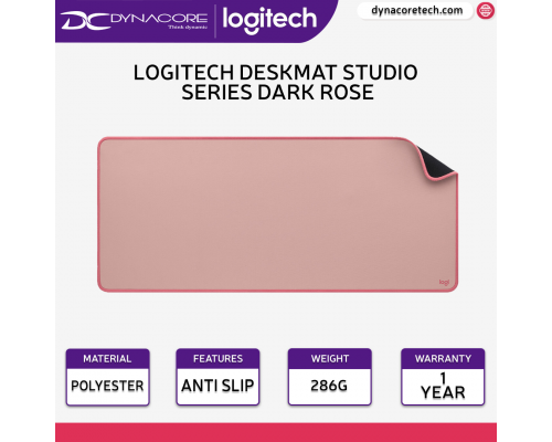 ["FREE DELIVERY"] - Logitech DESK MAT Studio Series -  Dark Rose-097855171658