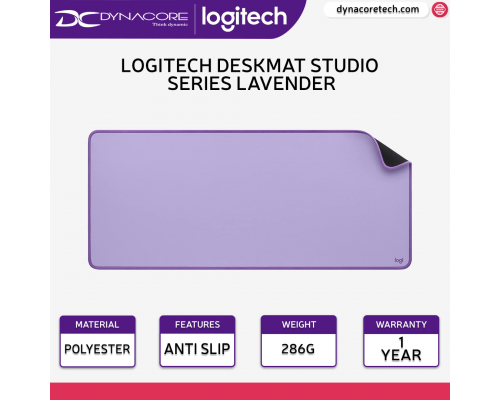 ["FREE DELIVERY"] - Logitech DESK MAT Studio Series - Lavender-097855171634