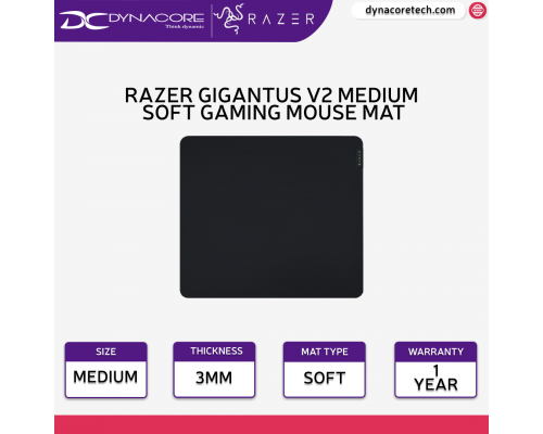 Razer Gigantus V2 Medium Soft Gaming Mouse Mat - RZ02-03330200-R3M1-8886419318538