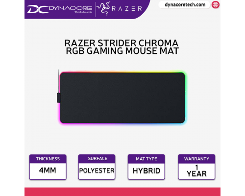 Razer Strider Chroma Hybrid Mouse Mat with Razer Chroma™ RGB RZ02-04490100-R3M1-8887910063071