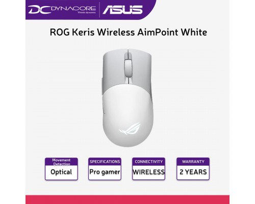 ASUS ROG Keris Wireless AimPoint lightweight 75-gram wireless RGB gaming mouse - 4711081762386