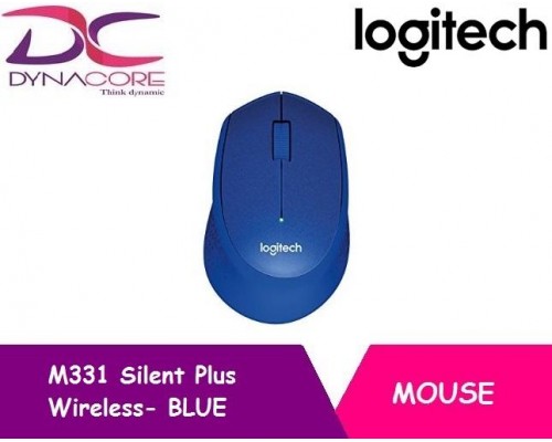 Logitech Mouse M331 Silent Plus - BLUE  Wireless - 097855124005