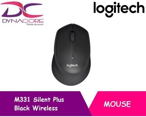 Logitech Mouse  M331 Silent Plus Black Wireless -097855123992
