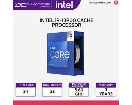 Intel Core i9-13900 13th Gen LGA1700 Raptor Lake Processor / CPU with 24 Cores, 32 Threads, 2.0GHz, 5.6GHz Turbo, 36MB Cache - 5032037260176