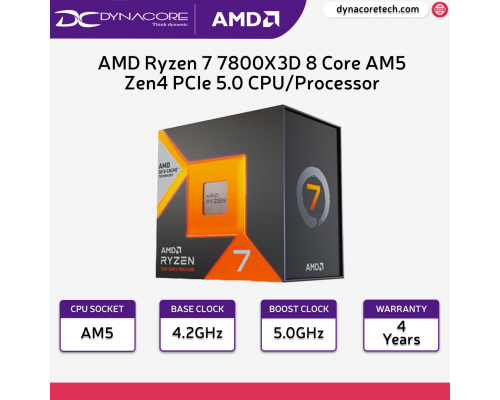 AMD Ryzen 7 7800X3D 8 Core AM5 Zen4 PCIe 5.0 CPU/Processor - 730143314930
