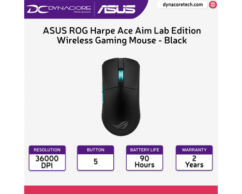 ASUS ROG Harpe Ace Aim Lab Edition Wireless Gaming Mouse - Black - 4711081936428