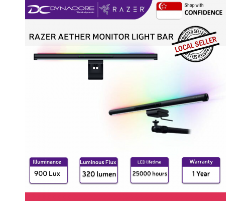 Razer Aether Monitor Light Bar RGB LED Light Bar for Gamer Rooms - RZ43-05040100-R3EJ