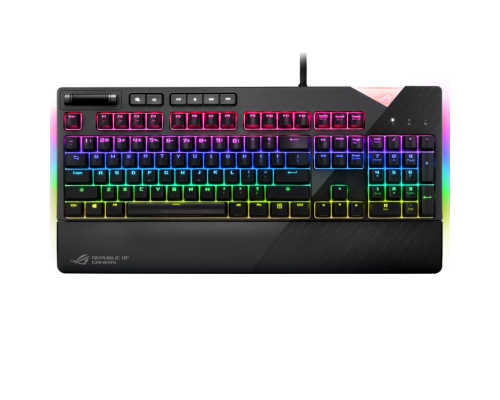 Asus ROG Strix Flare RGB mechanical Gaming keyboard With Cherry MX Blue switches (Black) - 889349921180
