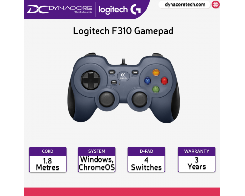 Logitech F310 Gamepad Game Controller 3 Years SG warranty - 940-000112 - 097855070050
