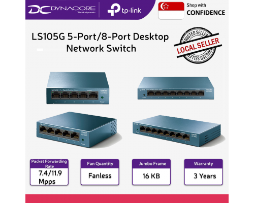 TP-LINK LS105G 5-Port/ LS108G 8-port 10/100/1000Mbps Desktop Network Switch