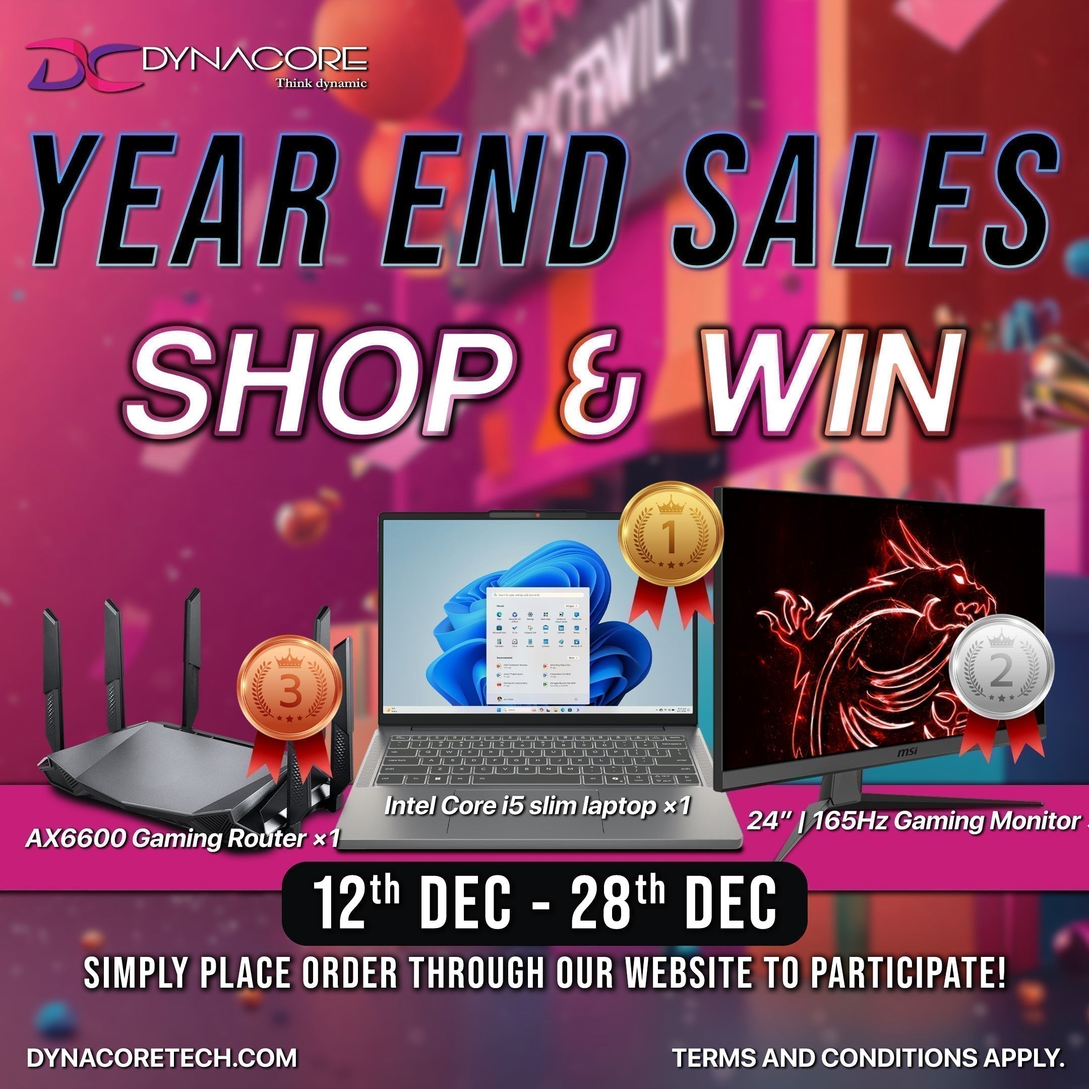 Dynacore Year End Special - Shop & Win