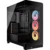 Corsair FRAME 4500X LX-R RGB iCUE LINK Panoramic Glass Mid-Tower PC Case - Black - CS-CC-9011316-WW