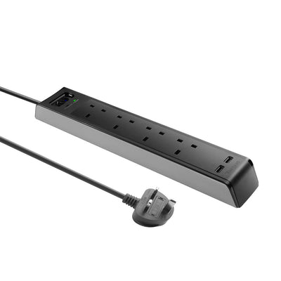 TARGUS APS1001AP-50 Targus "Smart Surge 4" with 2 USB Ports (UK) - 092636316334