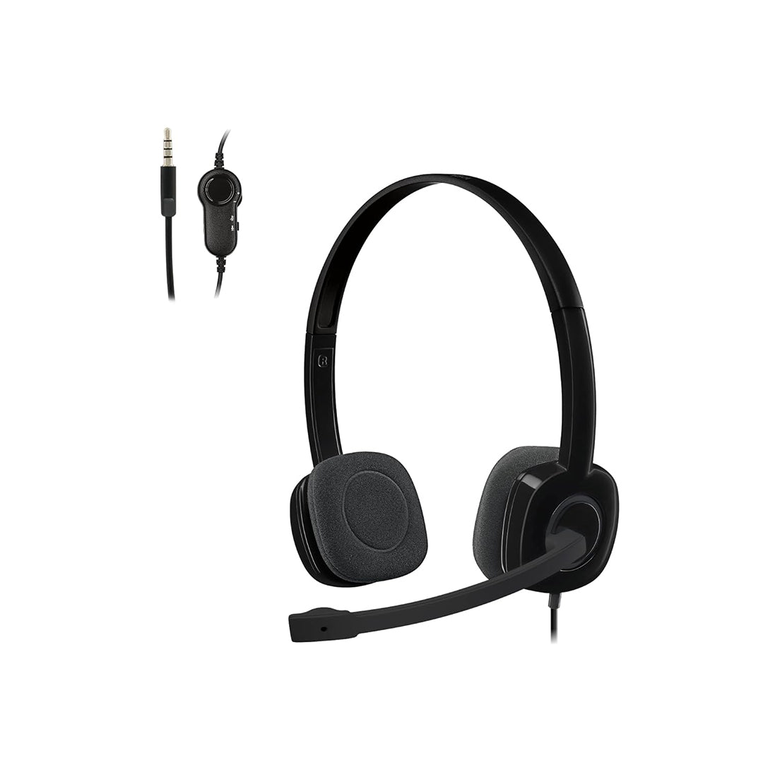 Logitech H151 Stereo Headset with Noise-Cancelling Mic 981-000587 - 097855112866