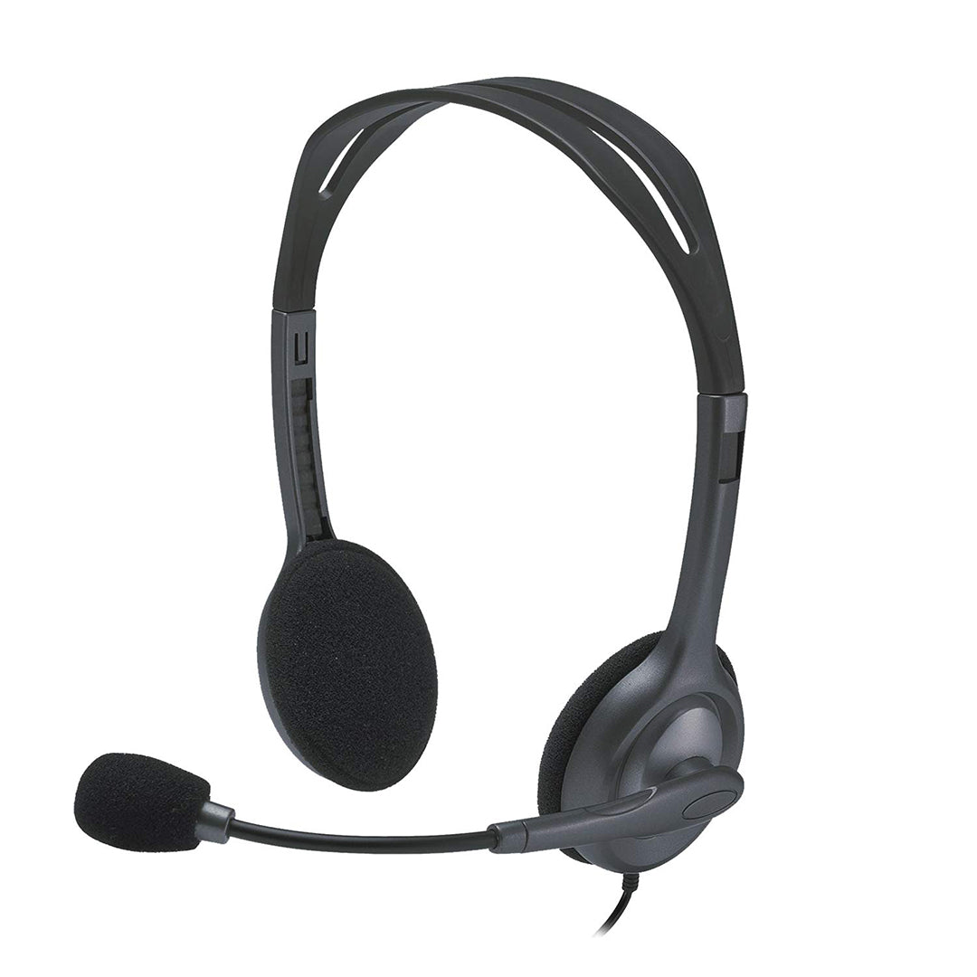 Logitech H111 Stereo 3.5mm multi-device Business Headset Black 097855112873 - 981-000588