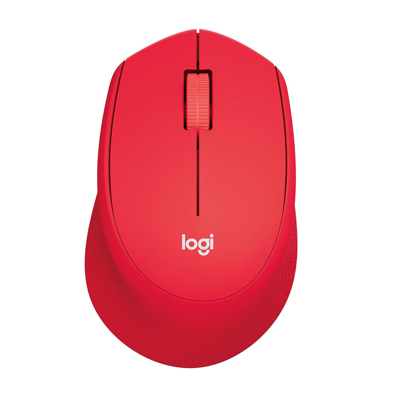 Logitech Mouse M331 Silent Plus - Red Wireless -097855124012