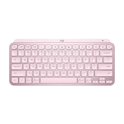 Logitech MX Keys Mini Minimalist Wireless Illuminated Keyboard, Compact, Bluetooth, Backlit, USB-C, Compatible with Apple macOS, iOS, Windows, Linux, Android, Metal Build - ROSE -097855169679