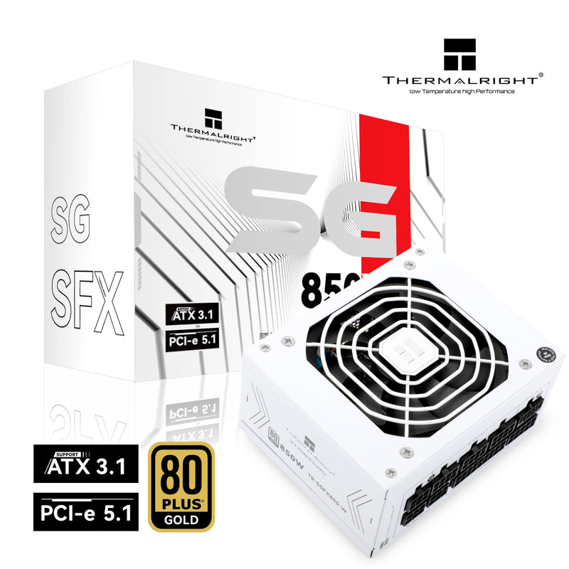 THERMALRIGHT TR-SGFX850-W 850W ATX3.1 80+ GOLD SFX FULL MODULAR PSU(5YRS)- 814256018128