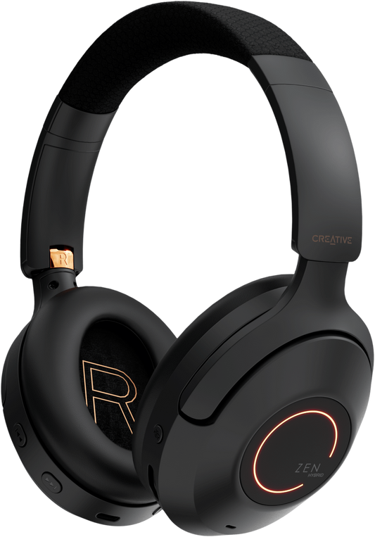 Creative Zen Hybrid SXFI Wireless Over-ear Headphones, Super X-Fi Technology, Adaptive Hybrid Active Noise Cancellation