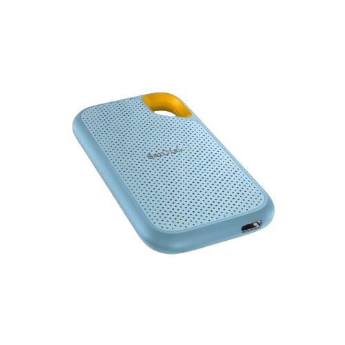 SanDisk Extreme Portable SSD SDSSDE61 USB 3.2 Gen 2 Type C and Type A compatible 2TB Sky Blue - 619659205058