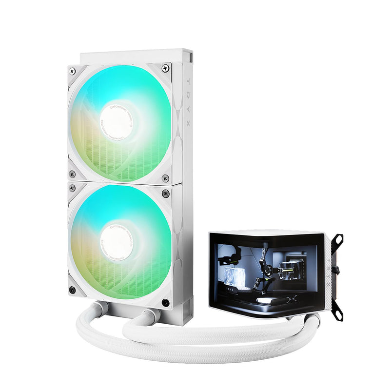 TRYX PANORAMA 240mm AIO LIQUID COOLER ARGB WHITE (6Y) - 850066255032