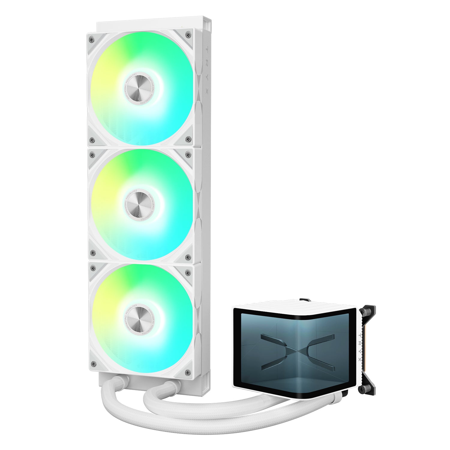 TRYX PANORAMA 360mm AIO Liquid Cooler ARGB WHITE 2025